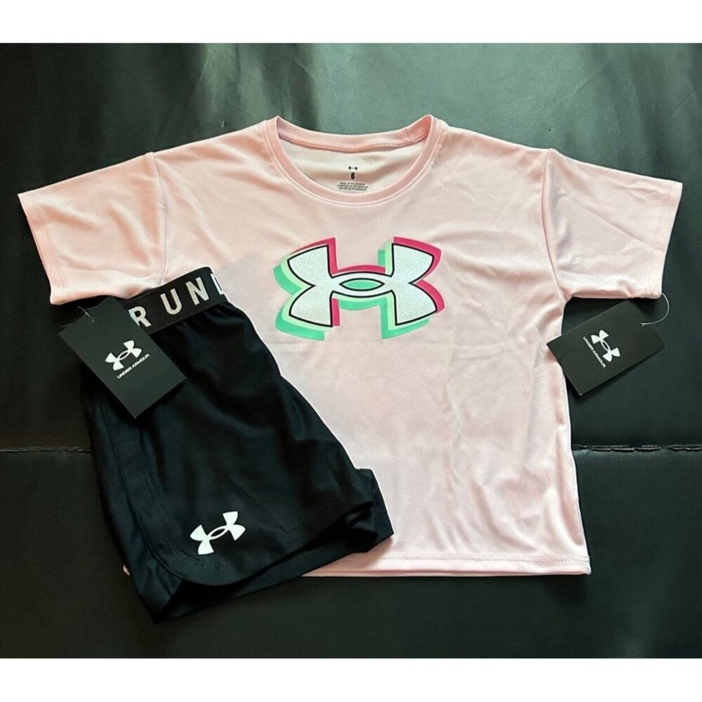 NWT Under Armour Athletic Set Girls Size 6